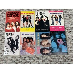 Expose Cassingle Cassette Tape Lot of 8 Cassette Singles Rare